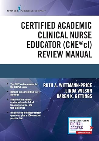 certified academic clinical nurse educator review manual a systematic cnecl review book includes a cnecl