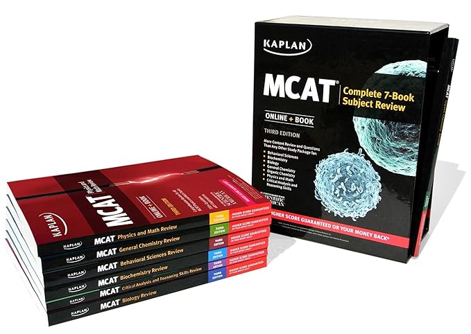 mcat complete 7 book subject review online + book 3rd edition kaplan test prep 1506205593, 978-1506205595