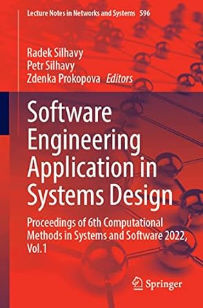 software engineering application in systems design proceedings of 6th computational methods in systems and