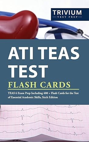 ati teas test flash cards teas 6 exam prep including 400+ flash cards for the test of essential academic