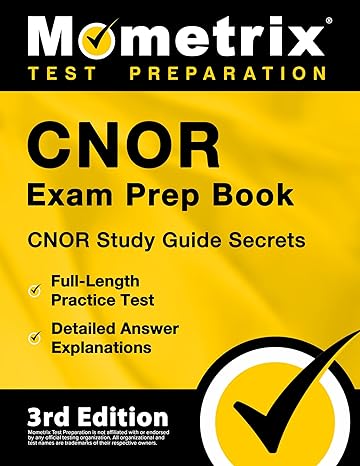 cnor exam prep book cnor study guide secrets full length practice test detailed answer explanations 1st