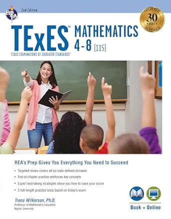 Texes Mathematics 4 8 2nd Ed Book + Online