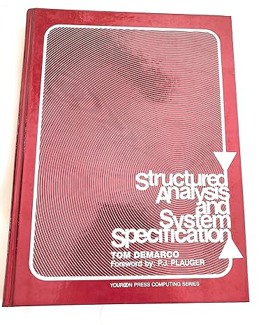 structured analysis and system specification facsimile edition tom demarco, p. j. plauger 0138543801,