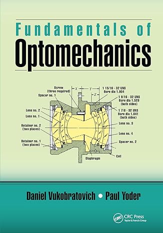 fundamentals of optomechanics 1st edition daniel vukobratovich, paul yoder 1032652381, 978-1032652382