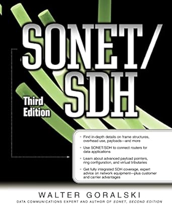 sonet/sdh 3rd edition walter j goralski 0072225246, 978-0072225242