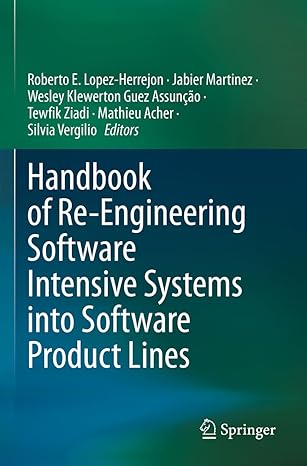 handbook of re engineering software intensive systems into software product lines 1st edition roberto e.