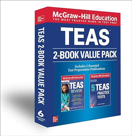 mcgraw hill education teas 2 book value pack 3rd edition cara cantarella ,wendy hanks 1260463370,