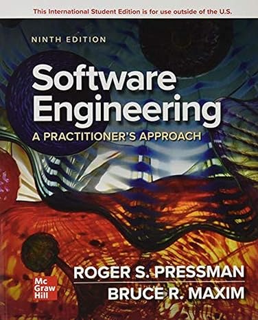 ise software engineering a practitioners approach 9th edition roger pressman, bruce maxim 1260548007,