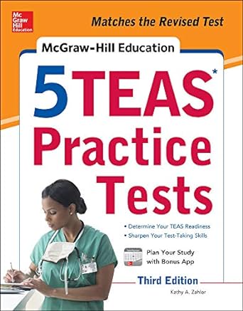 mcgraw hill education 5 teas practice tests  mcgraw hill s 5 teas practice tests 3rd edition kathy zahler