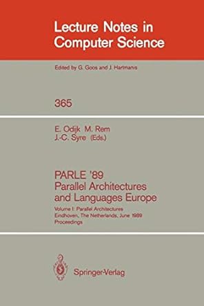 parle 89 parallel architectures and languages europe volume i parallel architectures eindhoven the