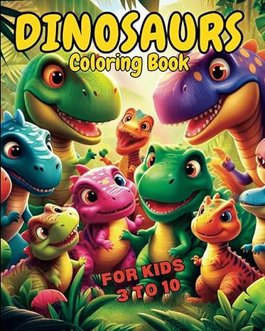 coloring dinosaurs 1st edition daniele tuzi b0cfdgcb8j, 979-8857032503