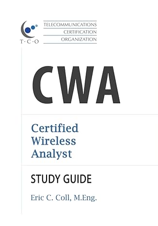 tco cwa certified wireless analyst study guide 1st edition eric coll 1894887689, 978-1894887687