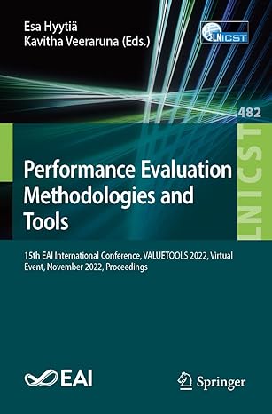 performance evaluation methodologies and tools 15th eai international conference valuetools 2022 virtual