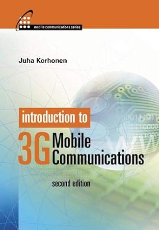 introduction to 3g mobile communications 2nd edition juha korhonen 1580535070, 978-1580535076