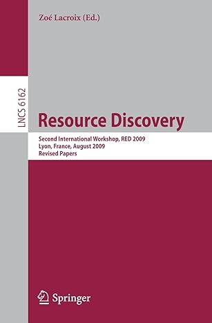 resource discovery second international workshop red 2009 lyon france august 28 2009 revised papers 2010