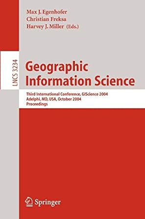 geographic information science third international conference gi science 2004 adelphi md usa october 20 23