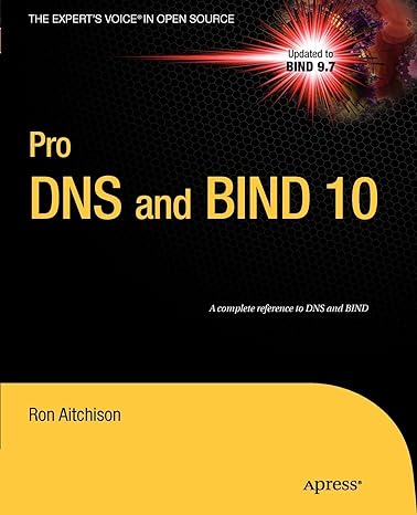 pro dns and bind 10 1st edition ron aitchison 1430230487, 978-1430230489