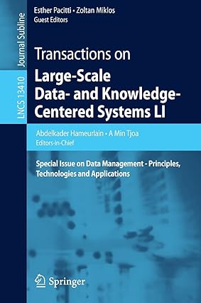 transactions on large scale data and knowledge centered systems li special issue on data management