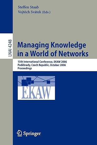 managing knowledge in a world of networks 15th international conference ekaw 2006 podebrady czech republic