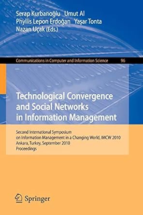 technological convergence and social networks in information management second international symposium on