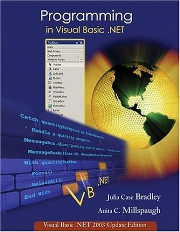 programming in visual basic net visual basic net 2003 update edition 1st edition julia case bradley ,anita c.