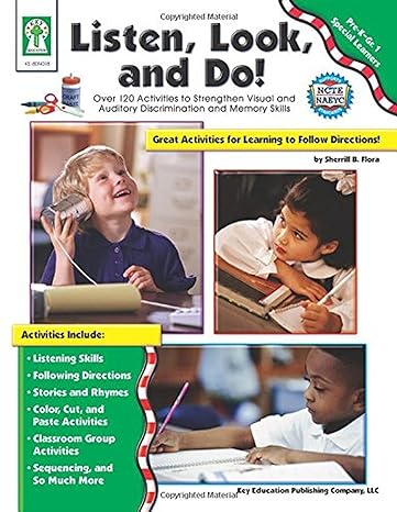 listen look and do grades pk 1 over 120 activities to strengthen visual and auditory discrimination and