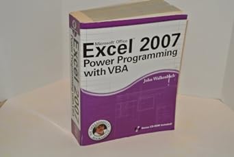 excel 2007 power programming with vba 1st edition john walkenbach 0470044012, 978-0470044018