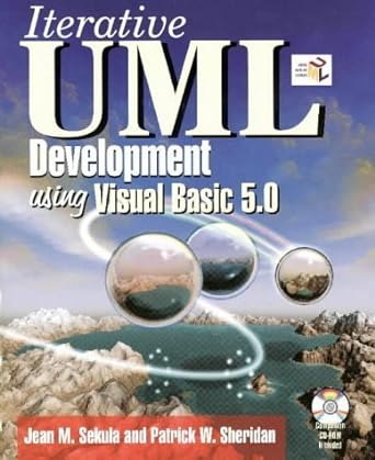 iterative uml development using visual basic 5 0 1st edition jean m. sekula ,patrick sheridan 1556226381,