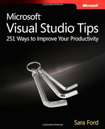 microsoft visual studio tips 1st edition sara ford 0735626405, 978-0735626409