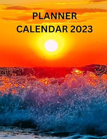 planner calendar 2023 with national holidays inspirational quotes and memo pages /cover wave on the sea 1st