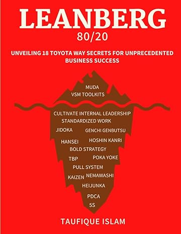 leanberg 80/20 unveiling 18 toyota way secrets for unprecedented business success 1st edition taufique islam