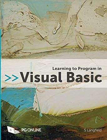 learning to program in visual basic 1st edition sylvia langfield, pm heathcote 1910523186, 978-1910523186