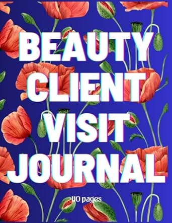 beauty client visit yournal appointment book 110 pages 1st edition alex masmyk b0cgcfpfjm