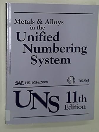 metals and alloys in the unified numbering system 11th edition american society for testing and materials