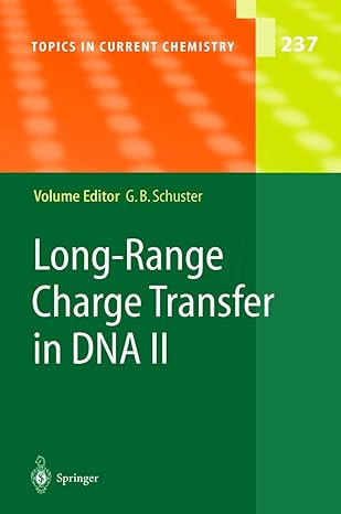 long range charge transfer in dna ii 1st edition gary b schuster 3662144379, 978-3662144374