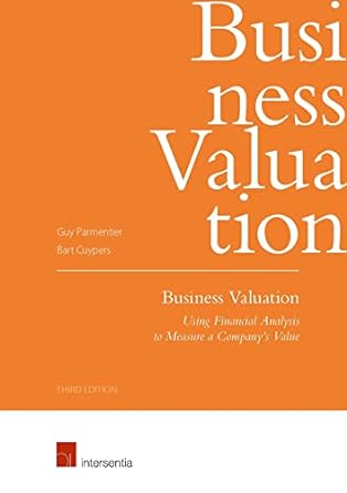 business valuation using financial analysis to measure a companys value 1st edition guy parmentier ,bart