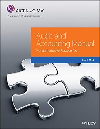 audit and accounting manual nonauthoritative practice aid 2020 1st edition aicpa 1950688488, 978-1950688487