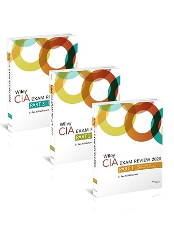 wiley cia exam review 2020 complete set 1st edition wiley 1119678668, 978-1119678663