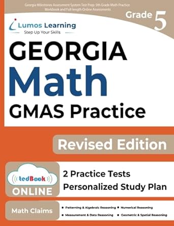 georgia milestones assessment system test prep 5th grade math practice workbook and full length online