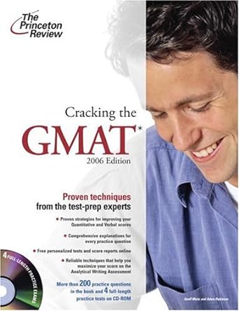 cracking the gmat  rom 2006 1st edition princeton review 0375764771, 978-0375764776