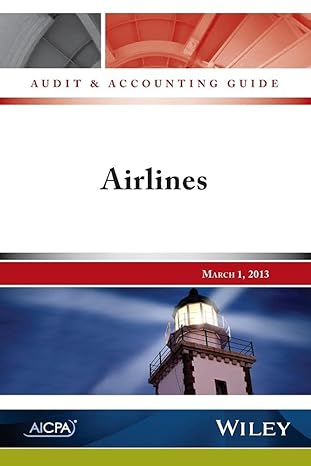 audit and accounting guide airlines 1st edition aicpa 1937352315, 978-1937352318