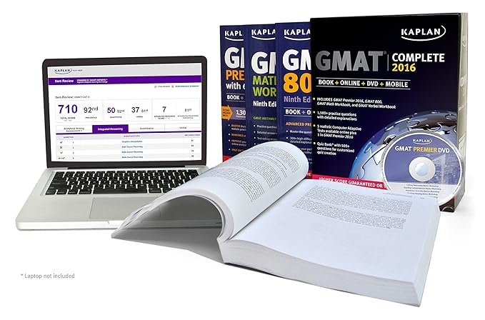 kaplan gmat complete 2016 the ultimate in comprehensive self study for gmat book + online + dvd + mobile