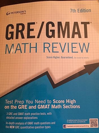gre/gmat math review 7th edition petersons 0768934311, 978-0768934311