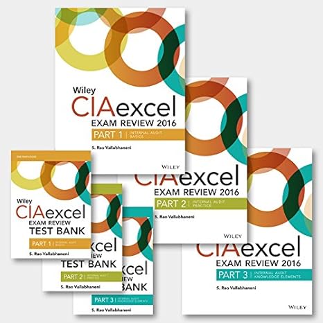 wiley ciaexcel exam review + test bank 2016 complete set 7th edition s. rao vallabhaneni 1119241294,