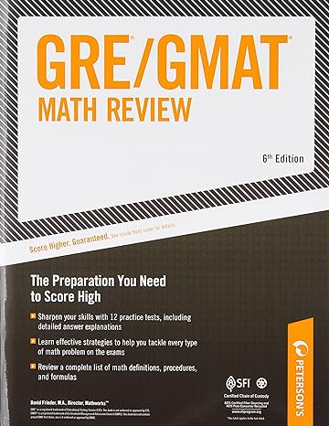 arco gre/gmat math review 6th edition david frieder 0768918316, 978-0768918311