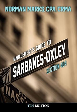 management s guide to sarbanes oxley section 404 1st edition norman marks ,cpa ,crma 1634540077,