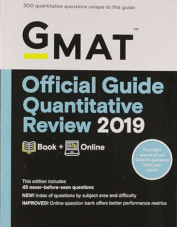 gmat official guide quantitative review 2019 book + online 3rd edition gmac 1119507715, 978-1119507710