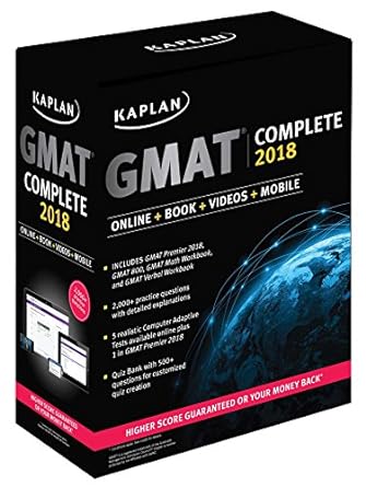 gmat complete 2018 the ultimate in comprehensive self study for gmat workbook, workbook edition kaplan test