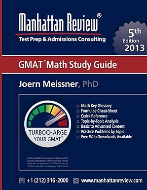 manhattan review gmat math study guide 1st edition joern meissner, manhattan review 1629260134, 978-1629260136