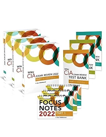wiley cia 2022 exam review + focus notes + test bank complete set 1st edition s. rao vallabhaneni 1119847761,